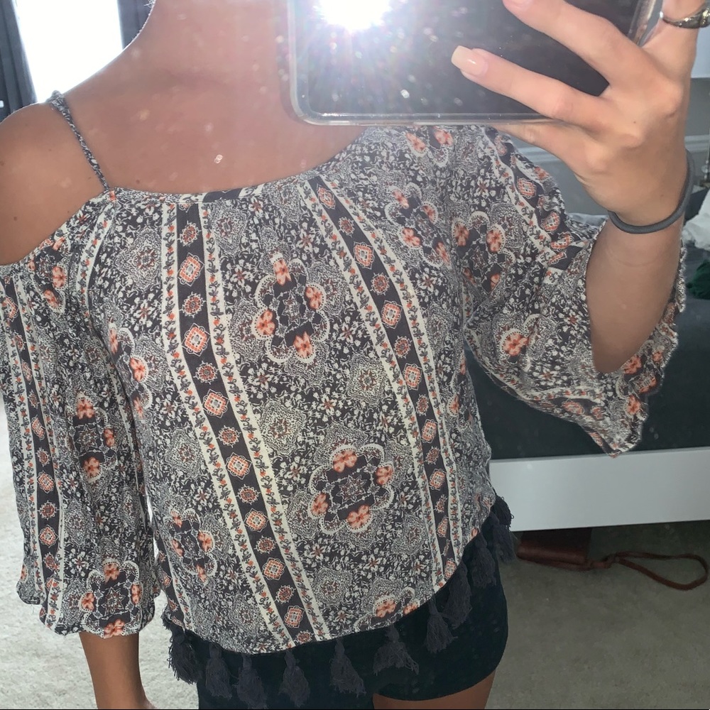 Off The Shoulder Patterned American Eagle Top - image 2